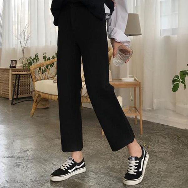

women's pants & capris women long autumn casual, Black;white