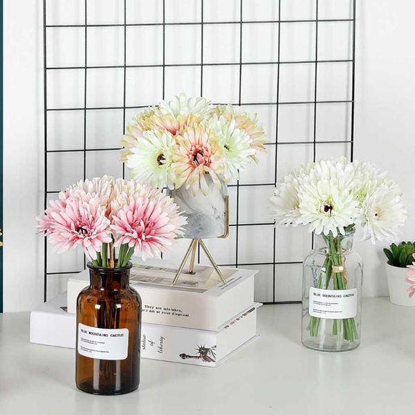 

artificial silk flowers daisy gerbera wedding bouquet party festival supplies home decor fake pography props decorative & wreaths