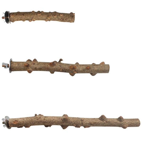 

other bird supplies 3pcs wooden parrot stick stand rod climbing
