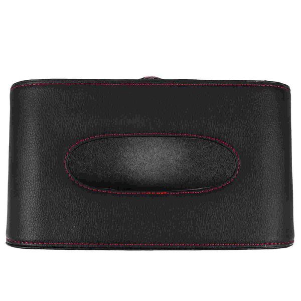 

tissue boxes & napkins car sun visor box holder premium pu leather auto hanging paper organizer