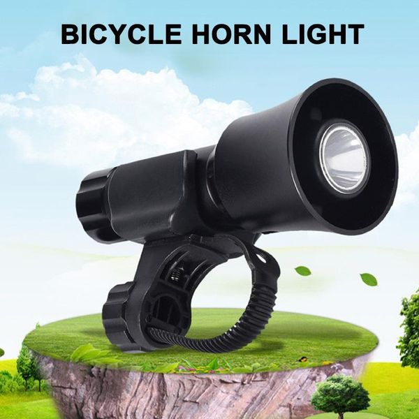 

bike lights headlight with horn easy operation durable bicycle light for camping riding hv99