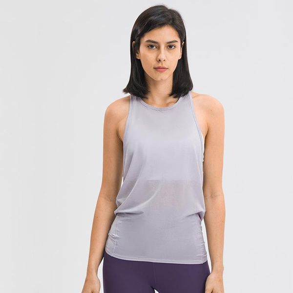 

yoga outfit cross-tie blouse workouts clothes open back tank stretch gym mesh patchwork sports vest