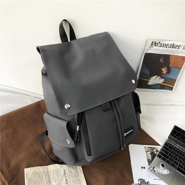 

men backpack nylon waterproof drawstring bags leisure travel women school for teenage 2021