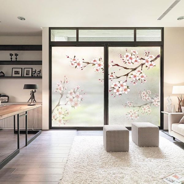 

window stickers study glass frosted foil light opaque floor-to-ceiling shade decorative paper