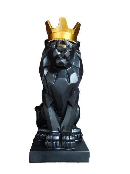 

decorative objects & figurines cool nordic resin crafts geometric crown lion ornaments creative home decoration living room porch study cabi