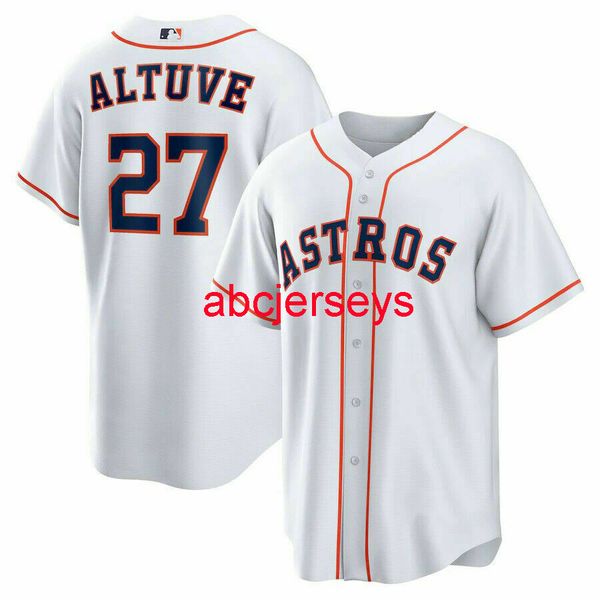 

men women kids altuve 27 home jersey embroidery baseball jerseys xs-5xl 6xl, Black