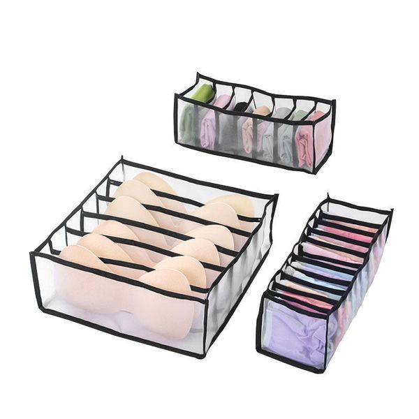 

storage drawers convenient and practical organizer for socks home separated underwear box 7 grids bra foldable drawer organize