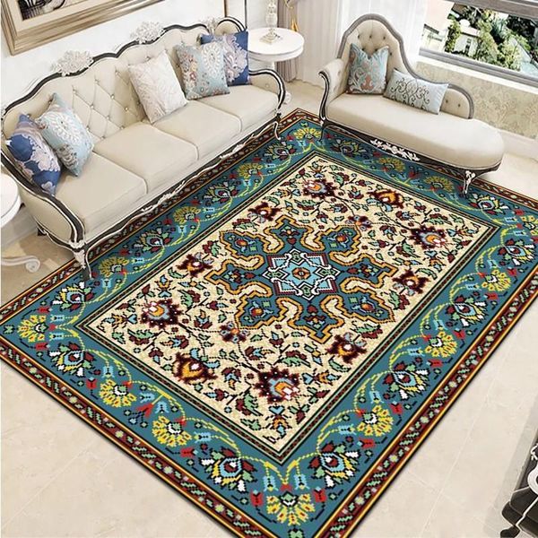 

carpets persian flower bedroom carpet living room digital printing home decor kitchen chair cushion floor