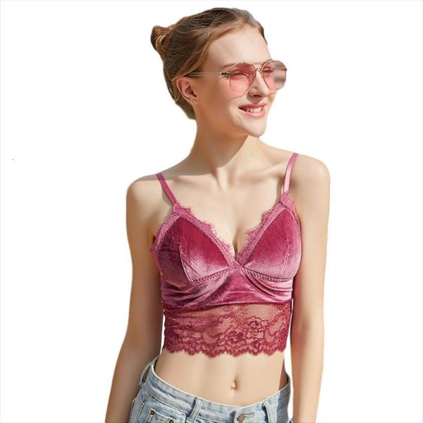 

femme lace vest bralette womens camis crop casual bras lingerie v neck streetwear tank summer, White