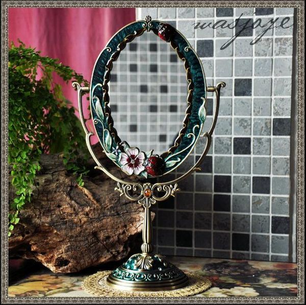 

degree rotating one face makeup mirror frame decorative table mirrors home j017