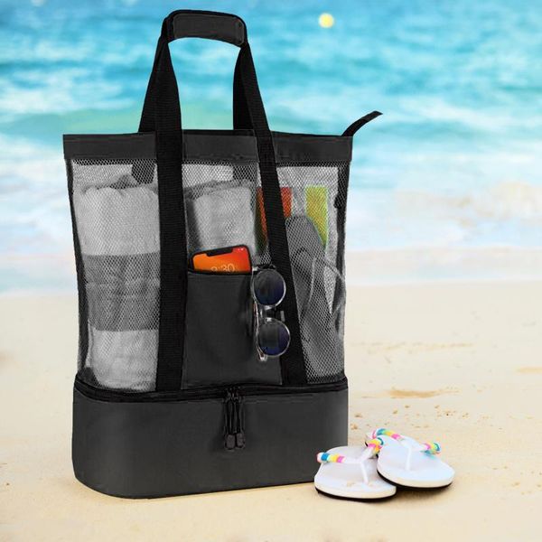 

storage bags detachable zipper picnic thermal preservation bag outdoor travel beach cooler container portable ice