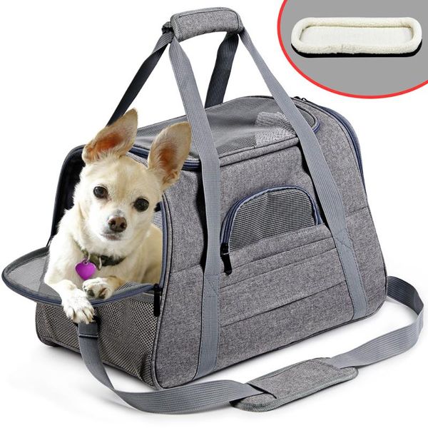 

dog carrier bag pet backpack messenger outdoor travel protable handbag breathable bags for small dogs cats car seat covers