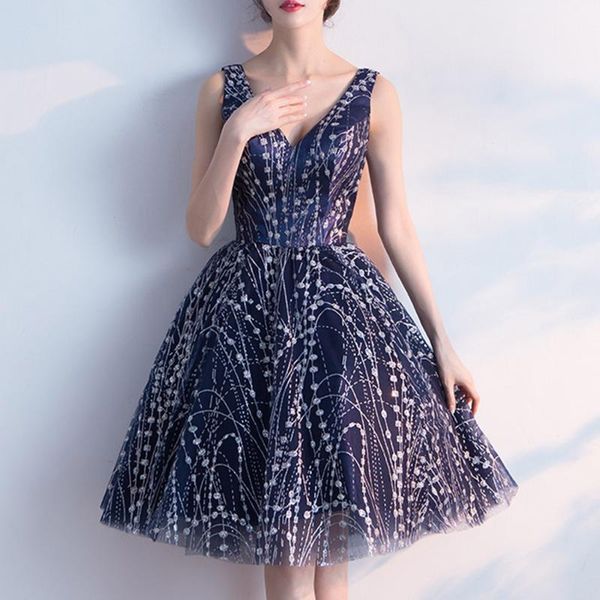 

bridesmaid dress blue beaded print ball gown deep v backless dresses women elegant plus size party mini summer robe, White;pink