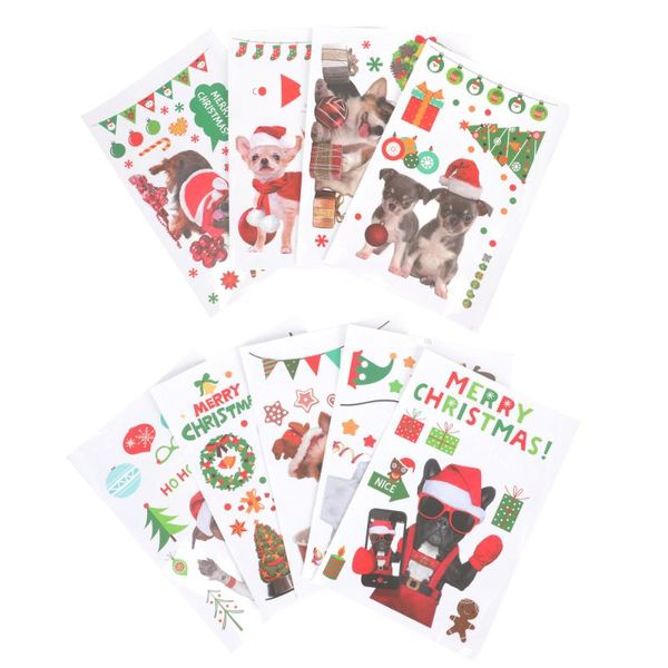 

window stickers sheets of decorative wall self-adhesive pvc sticker xmas decor