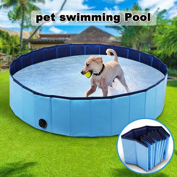 

kennels & pens pet swimming pool foldable dog bath bathtub for dogs cats kids