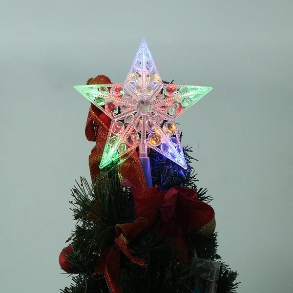 

christmas decorations 10led led xmas star night light tree five-pointed lamp for party