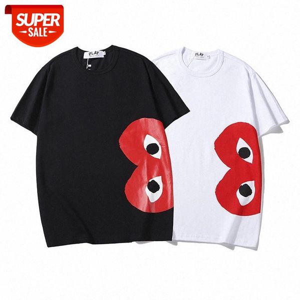 

trendy embroidered half round neck terry t-shirt, simple for men and women couples #i22p, White;black
