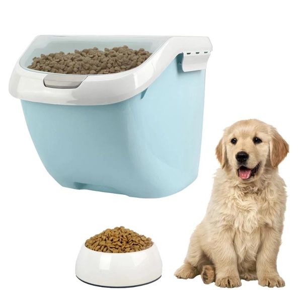 

rice storage box sealed moisture-proof large capacity grain flour container pet flip cover kitchen organize bin bottles & jars