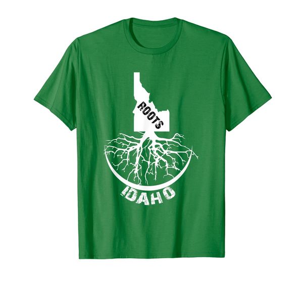 

vintage idaho roots state t-shirt - proud homeland tees, White;black