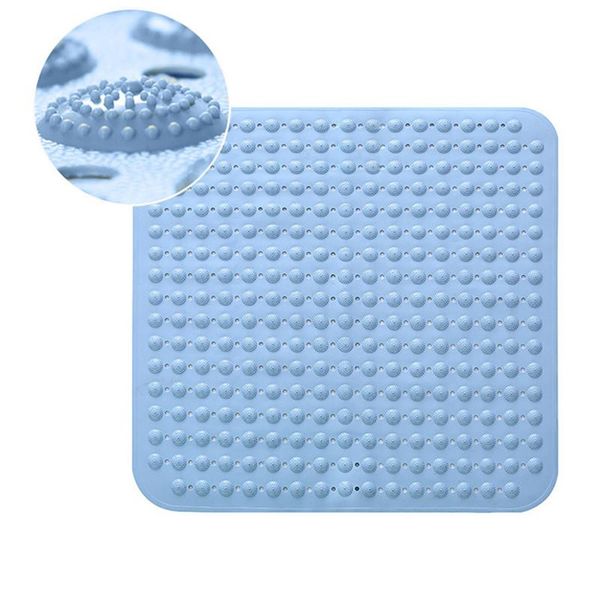 

bath mats oversized size square massage mat particles fully padded with suction cup anti-slip for toilet and bathroom