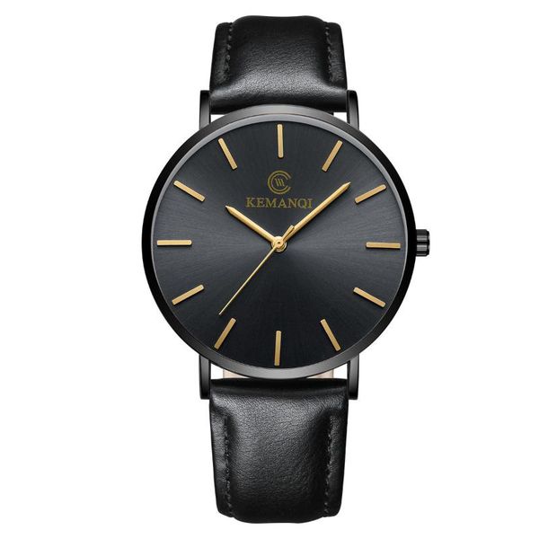 

wristwatches men's watch relogio masculino luxury ultra-thin leather band analog quartz round wrist business y5, Slivery;brown