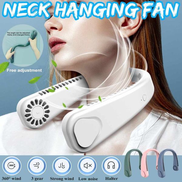 

other home decor neck cooler fan lazy double air cooling personal hands mini wearable creative 1pc 360 degree hanging