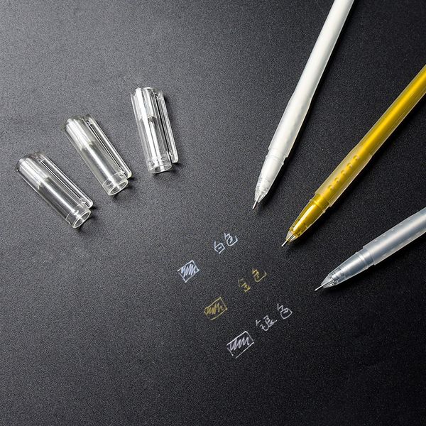 

painting pens white color cosmetic paint metal art painting line drawing creative diy dign hand account brightening sketch pen, Black;red