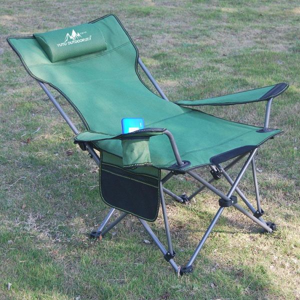 

fishing accessories portable outdoor folding chair reclining camping actor nap bed