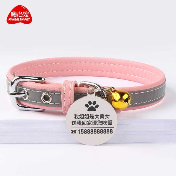 

dog with collar lettering nameplate small dog cat necklace identity pet tag