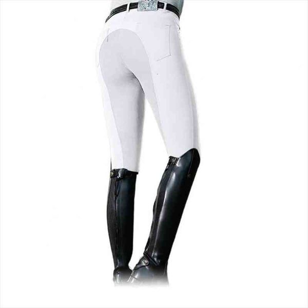 

40%women fashion high waist elastic equestrian pants horse racing skinny trousers, Black;white