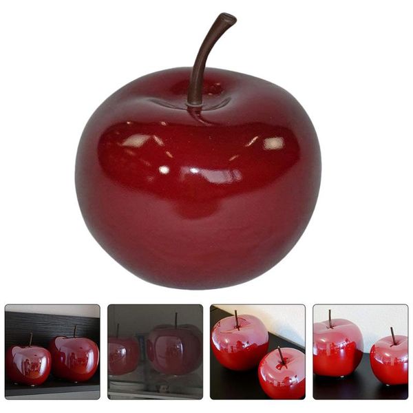 

party decoration 1pc simulation ceramic apple decor adornment christmas home