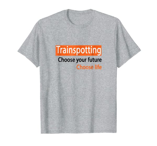

trainspotting choose your future choose life t-shirt, White;black
