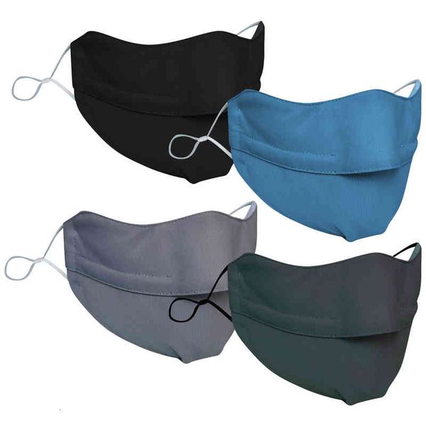 

mask 4pcs breathable face mask black 3d design anti-dust anti-fog mouthmask for wearing glasses bandage facemask sale