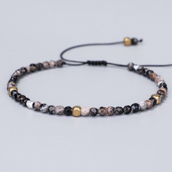 

bohemia rice beads copper bracelet rope handmade adjustable bangle for women men jewelry 2021 charm bracelets, Golden;silver