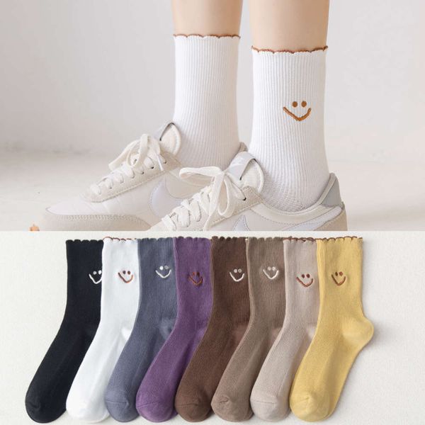

embroidery double opening laughing middle contrast lace cotton simple, Black;white