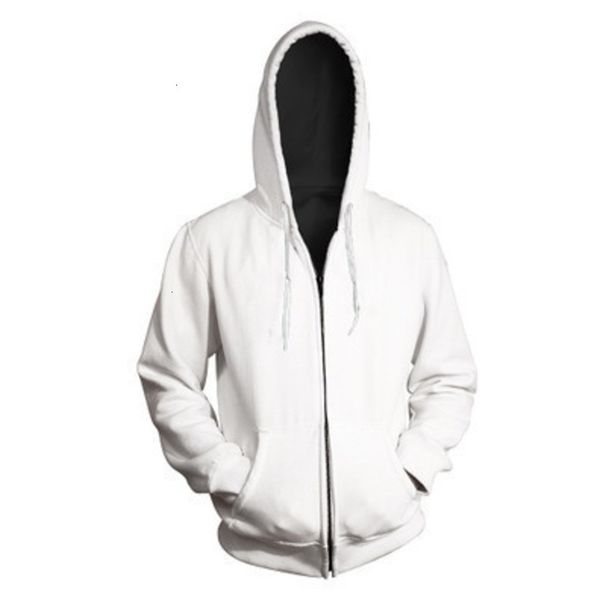 

sweater 3d men's digital printing with zipper and hat, Black