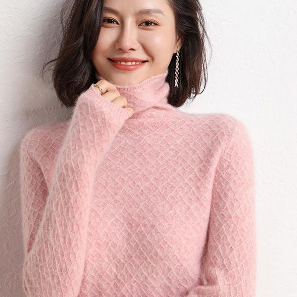 

women's sweaters women 100% pure cashmere pullovers winter arrival turtleneck solid color jumpers female knitwear girl clothes, White;black