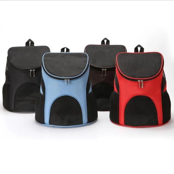 

pet dog cat backpack travel carrier double shoulder bag portable breathable space backpacks for pets car seat covers