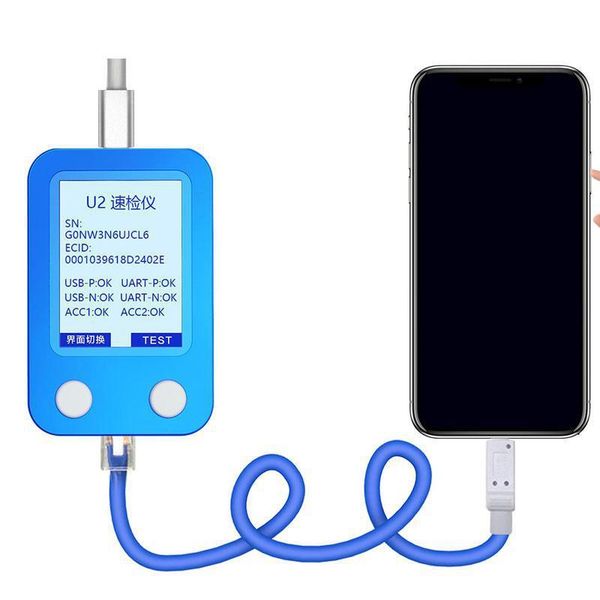 

tester fast detector 11 11pro 11promax xs xsmax 8p 7g 6sp 6g serial number detect ic data read fault for cell phone repairing t tools