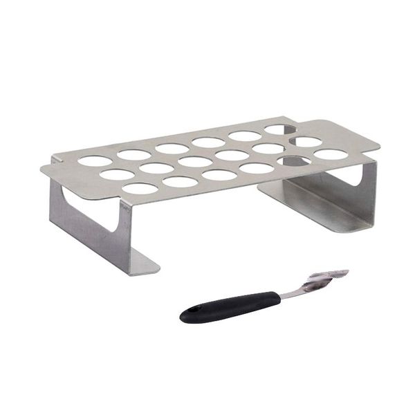 

tools & accessories durable cooking tool 18 capacity with handle picnic chili grill rack stainless steel barbecue non stick camping
