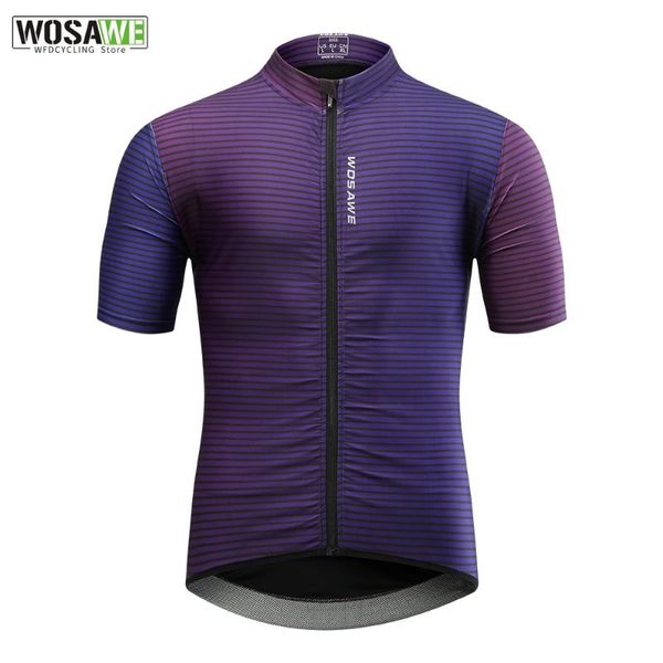 

racing jackets wosawe color pro fit cycling jersey short sleeve men's shirts pocket mtb bike hombre sports wear, Black;red