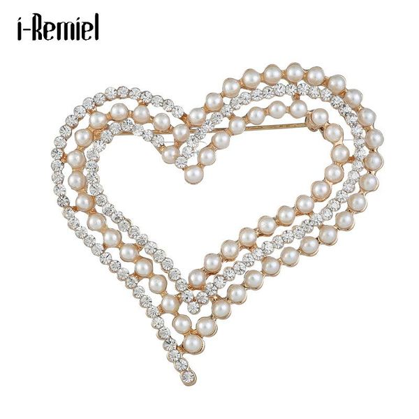 

pins, brooches heart love simulated pearl pins for women girls lovely corsage scarf buckle cardigan pin jewelry clothing accessories, Gray