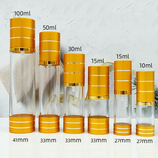 

100pcs empty airless lotion cream pump bottle,airless spray perfume bottles , airless essence pump container