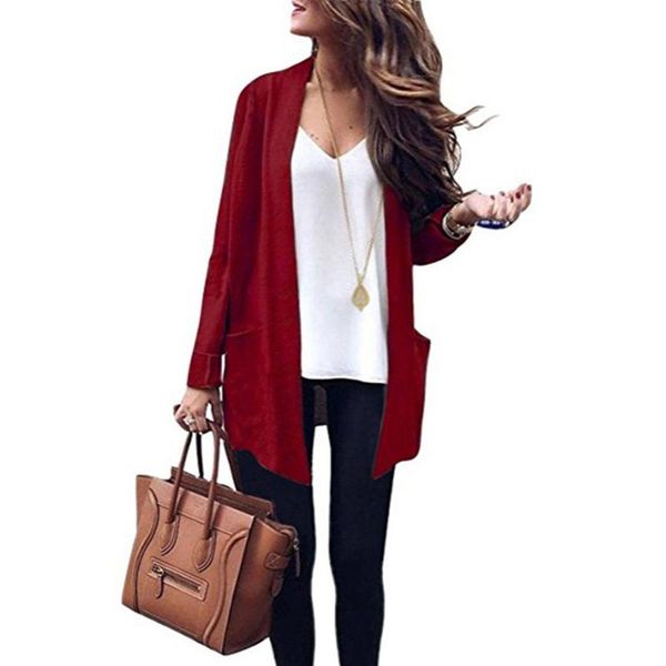 

women's sweaters cardigan women sweater casual knited long sleeve loose feminina winter, White;black
