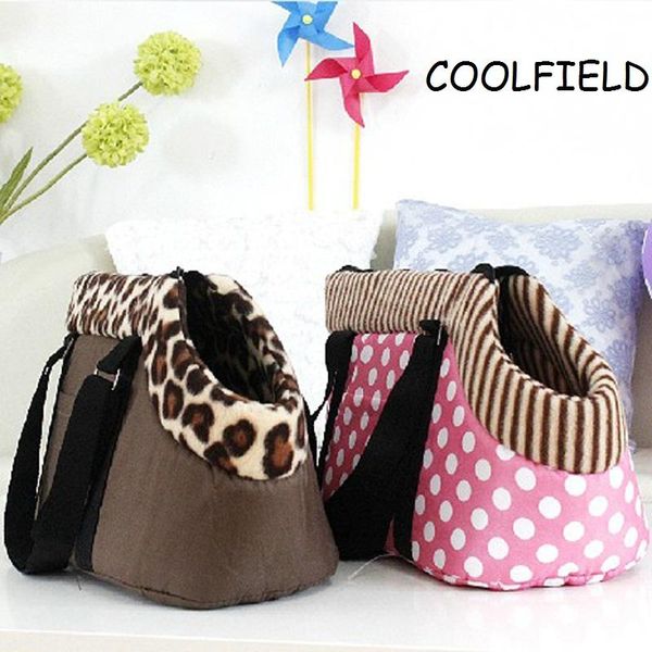 

dog car seat covers 2021 pet cat carrier bag leopard dots printed small handbag carrring outdoor hiking travel cdb5
