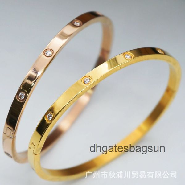 

titanium steel bracelet special jewelry live broadcast inlaid diamond, Black