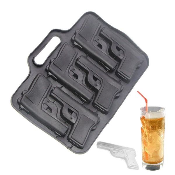 

cake tools 1pcs pistol shape lce block mold for soap jelly chocolates bakeware ice maker tray material bar tool kitchen accessiores