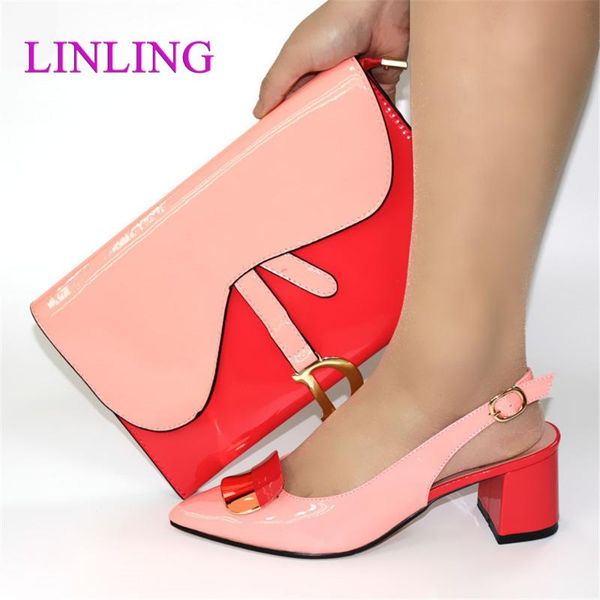 

dress shoes the pink african party crystal pointed toe slipper and bags set elegant pumps women for wedding, Black