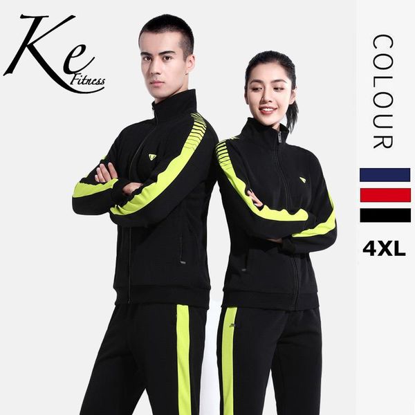 

sportswear suit female autumn couple two-piece long-sleeved stand-up collar slim casual spring and pl gym clothing, White;black