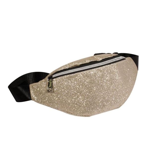 

waist bag women belt bags luxury fashion bling sequins shoulder messenger chest